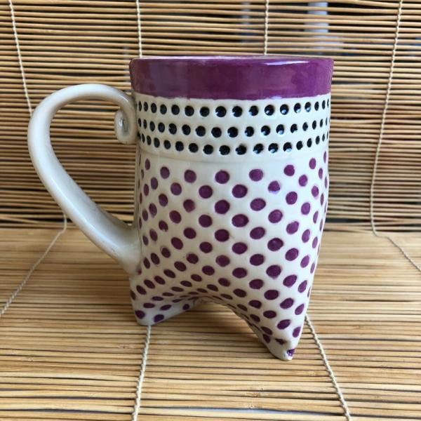 Large Polka Dot Tripod Mug picture