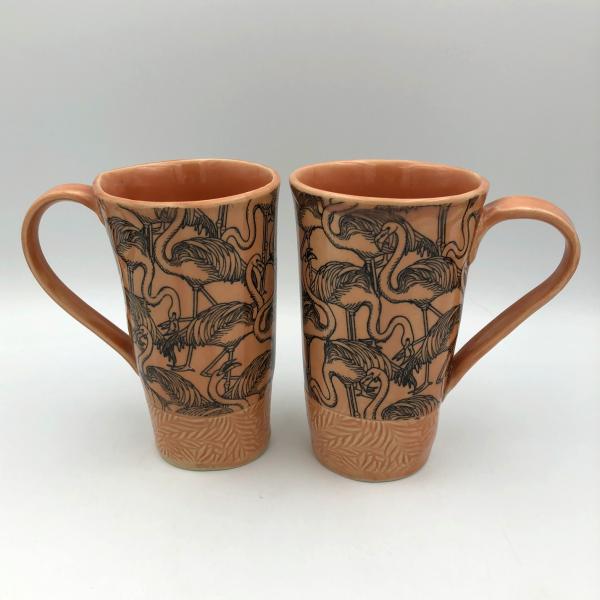 Coral Flamingo Mug