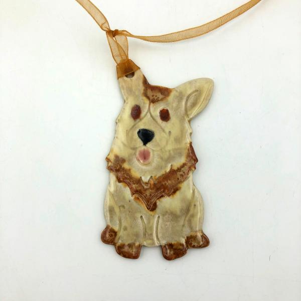 Seated Corgi Ornament picture