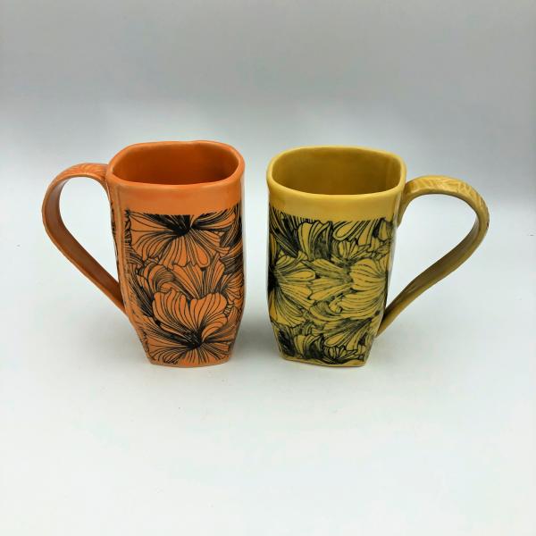 Square Hibiscus Mugs