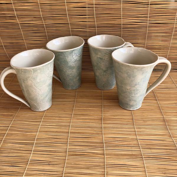 Set of 4 Subtly Colored Beach Mugs