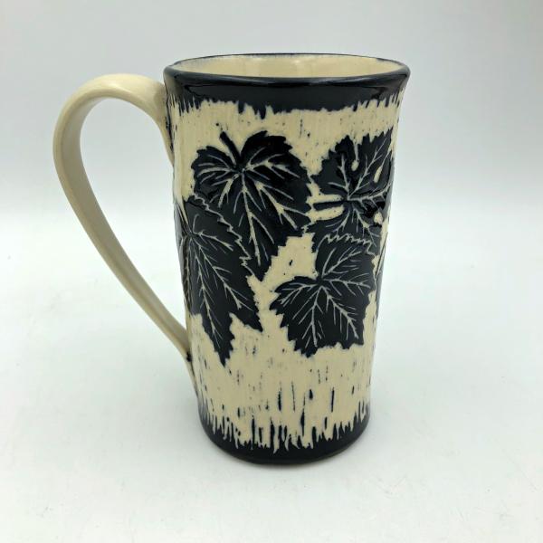 Hand-carved Grape Leaves Mug picture