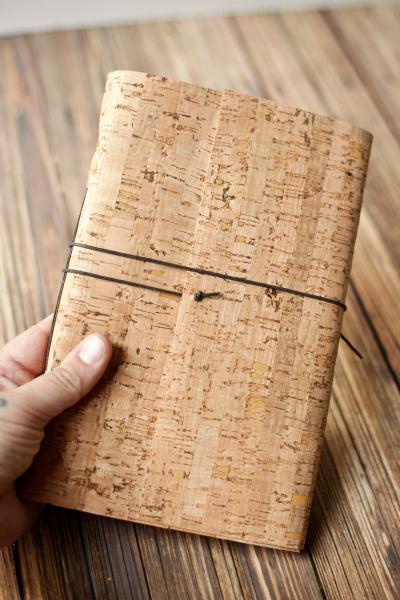 Large Cork Journal - Vegan Leather Sketchbook picture