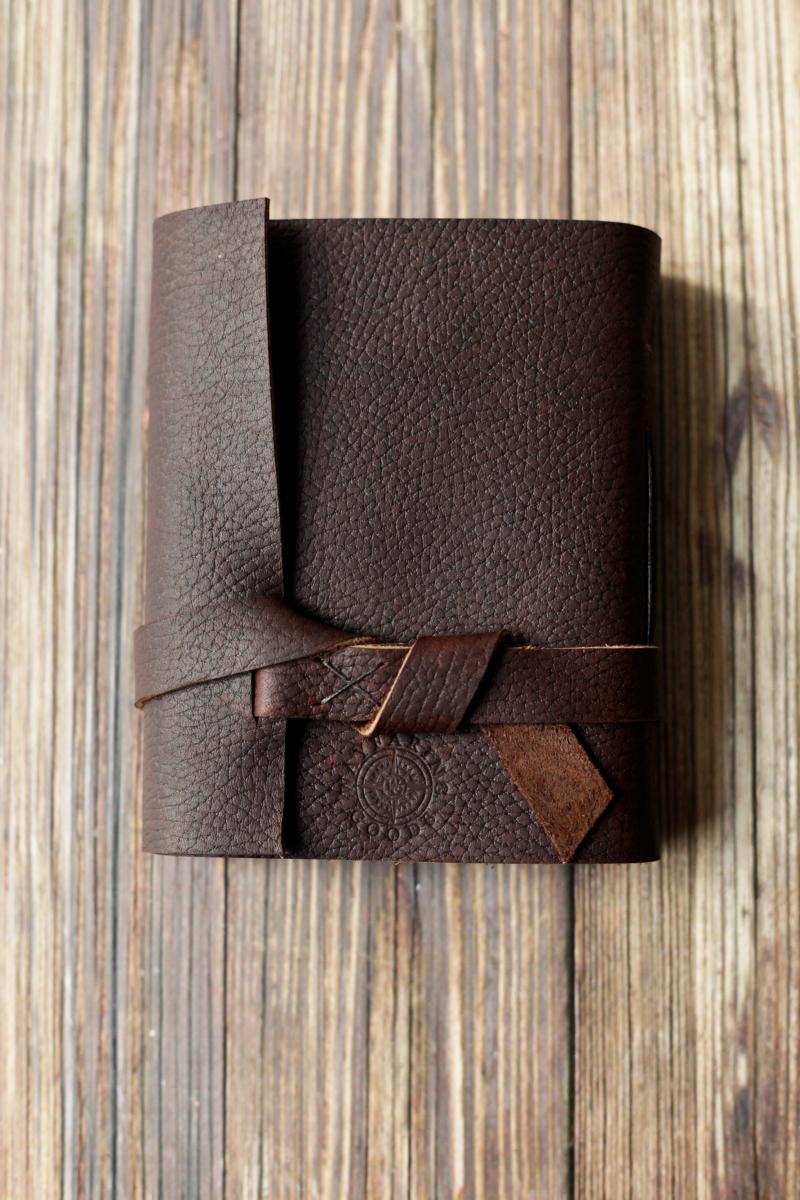 Leather Travel Journal - Compass Rose Sketchbook picture