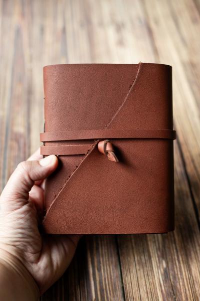 Rustic Leather Journal / Brown Leather Sketchbook picture