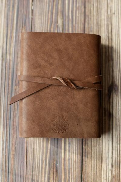 Rustic Leather Travel Journal / Brown Leather Sketchbook picture