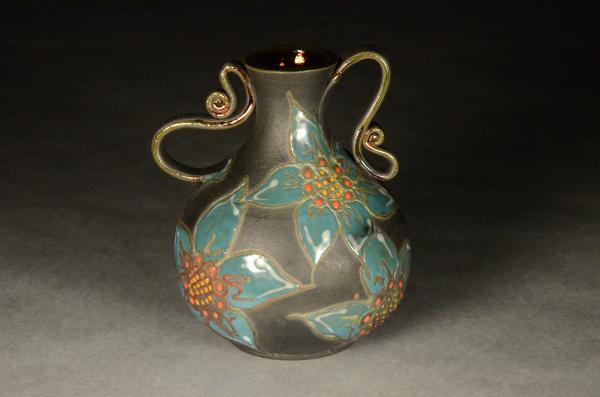 Raku Vase 123