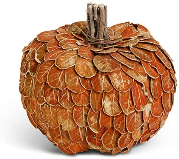 6.5in Fall Leaf Pumpkin