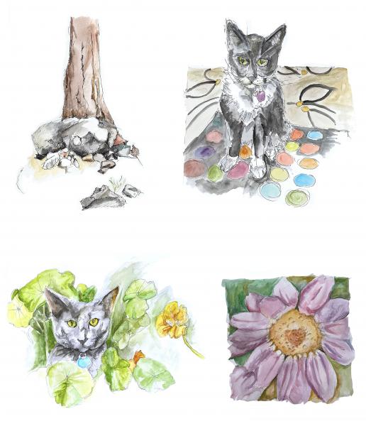 Water Color Sketches (Greeting cards) picture