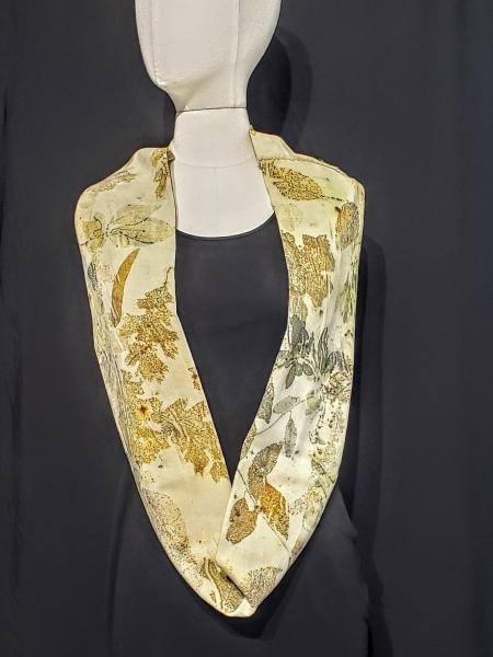 Botanically Dyed Silk/Wool Infinity Scarf picture