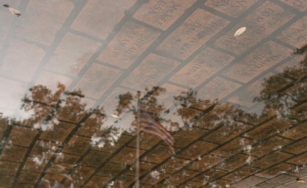 American Flag Cobblestone