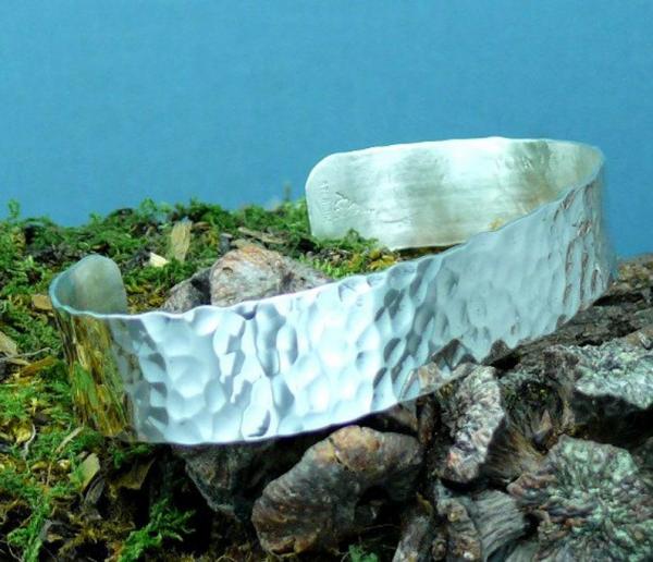 Hammered Sterling Silver Cuff Bracelet