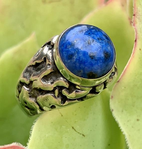 Lapis ring set in sterling silver picture