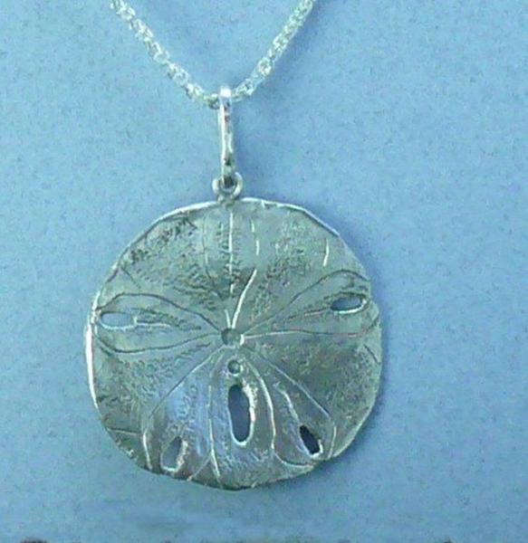 Sand Dollar Pendant Sterling Silver Large 1.5 image 0      Sand Dollar Pendant Sterling Silver Large 1.5 image 0     Sand Dollar Pendant Sterling picture