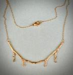 Twig Necklace 14kt gold