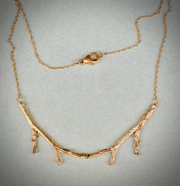 Twig Necklace 14kt gold