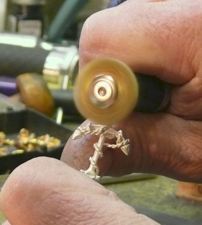 Anchor Pendant Sterling Silver with Rope picture