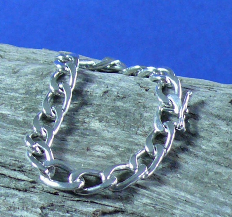 Sterling Silver Curb Link Chain Bracelet picture