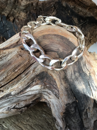 Sterling Silver Curb Link Chain Bracelet picture