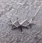 Sea Star Starfish Necklace Sterling Silver