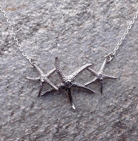 Sea Star Starfish Necklace Sterling Silver picture