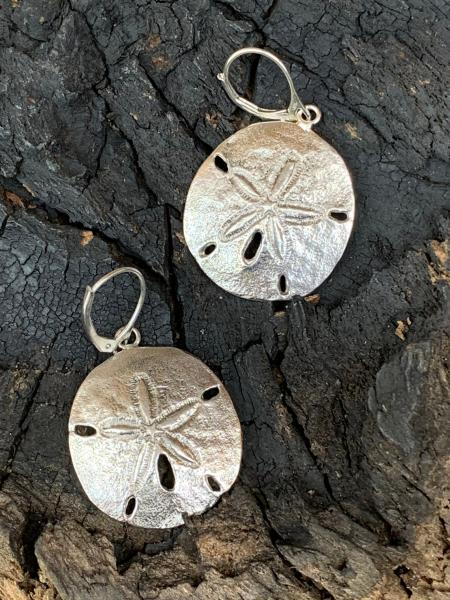 Sandollar Earrings Sterling Silver