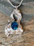 Water cast pendant one-of-a-kind