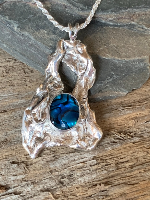 Water cast pendant one-of-a-kind