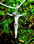 Passion Christ Cross Pendant Sterling Silver