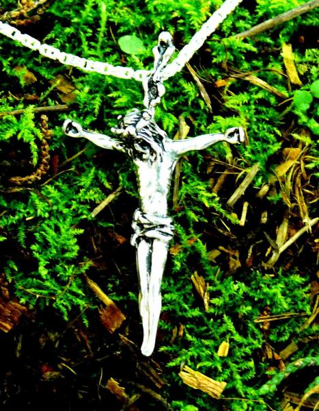 Passion Christ Cross Pendant Sterling Silver picture