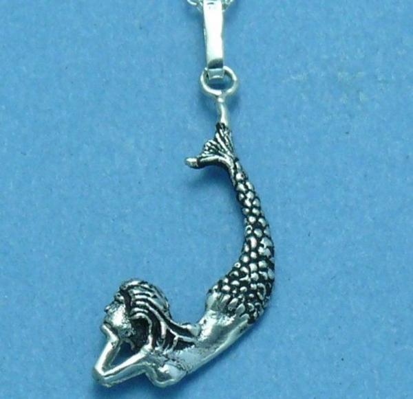 Mermaid Mini Pendant Sterling Silver