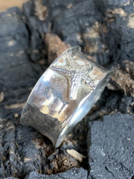 Starfish ring Sterling silver