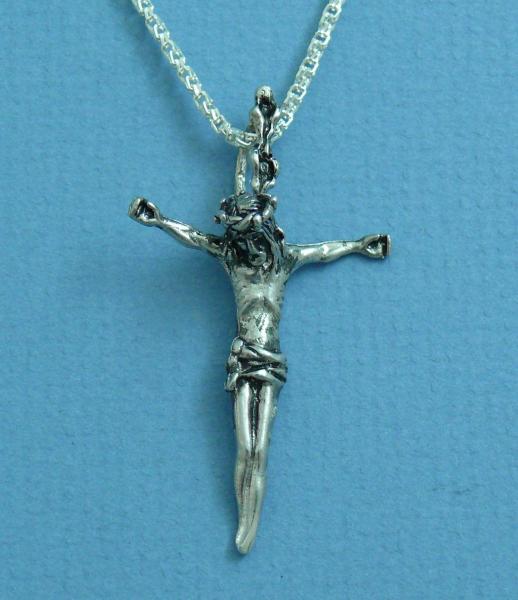 Passion Christ Cross Pendant Sterling Silver picture