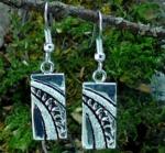 Waterfall Diamond Pave' Sterling Silver Earrings