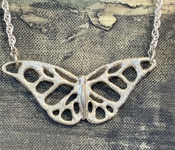 Large Butterfly necklace with a Diamond Pave' tooling picture