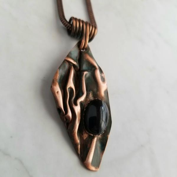 "The Delta" Copper Patina Pendant picture