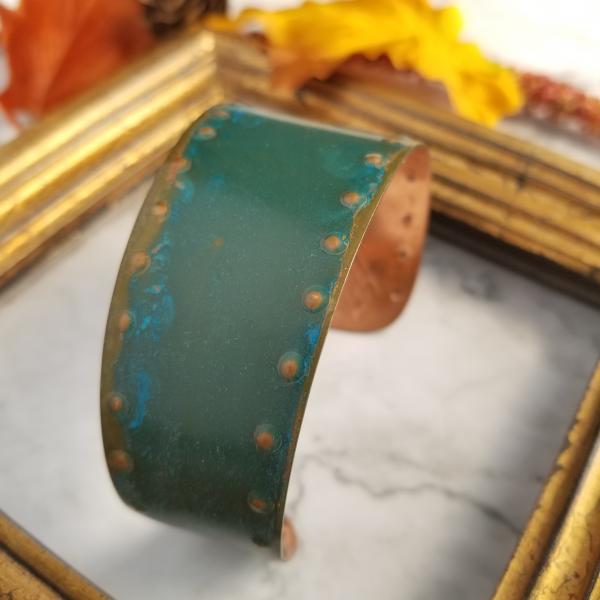 "Greenness" Copper Patina Cuff picture