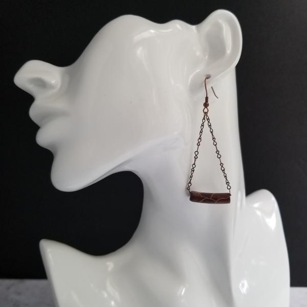 "The Swing" Copper Patina Earrings picture