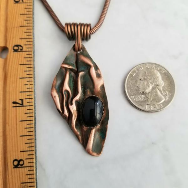 "The Delta" Copper Patina Pendant picture