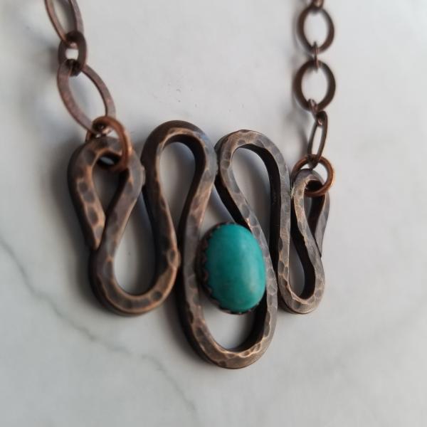 "The Tawny" Copper Patina Necklace picture