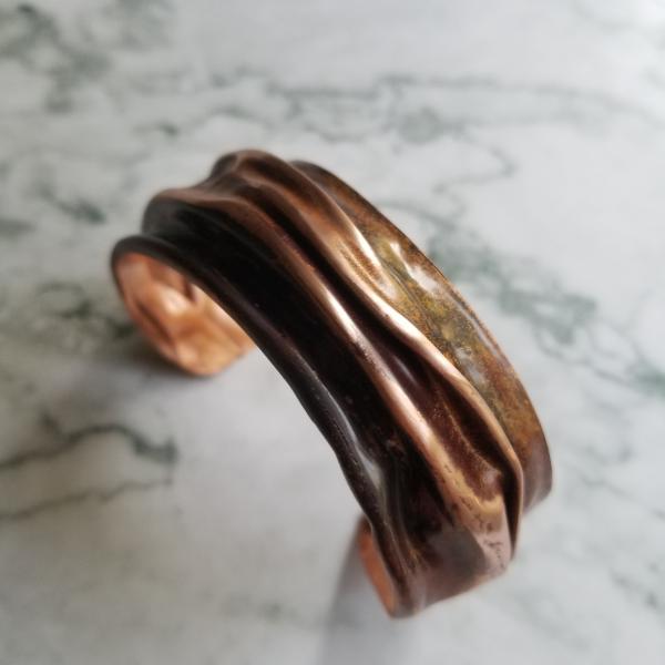 "The Oak" Copper Patina Cuff picture