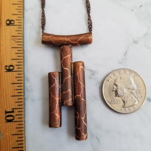 "Timbers" Copper Patina Pendant picture