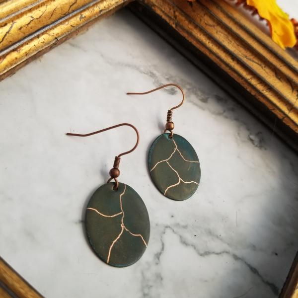 "Define" Copper Patina Earrings picture