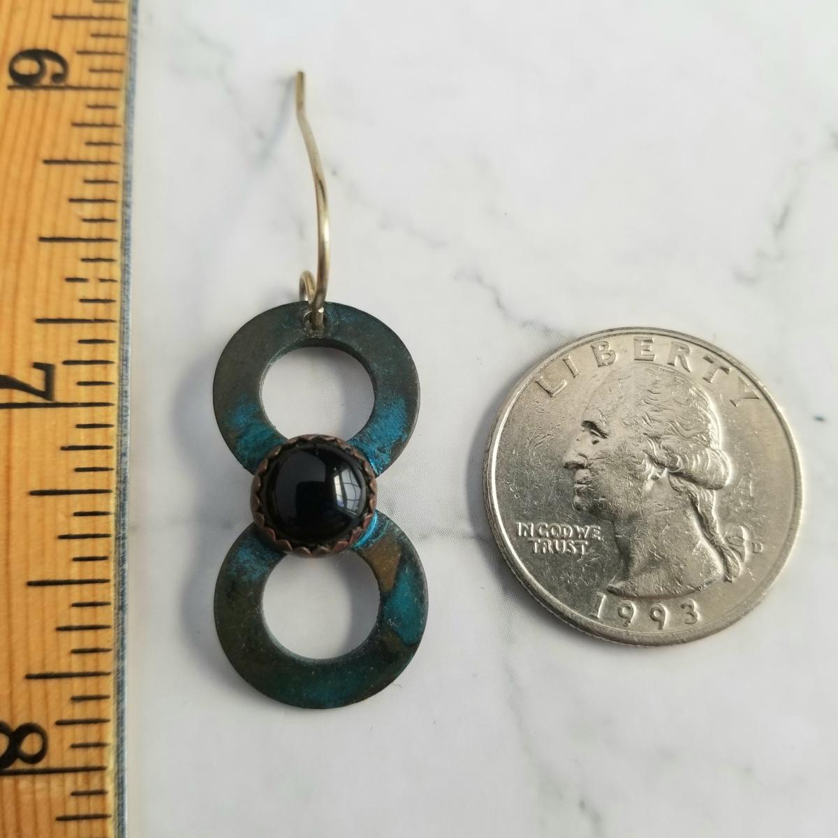 "The Infinity" Copper Patina Earrings picture