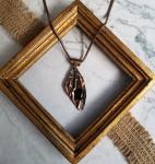 "The Delta" Copper Patina Pendant