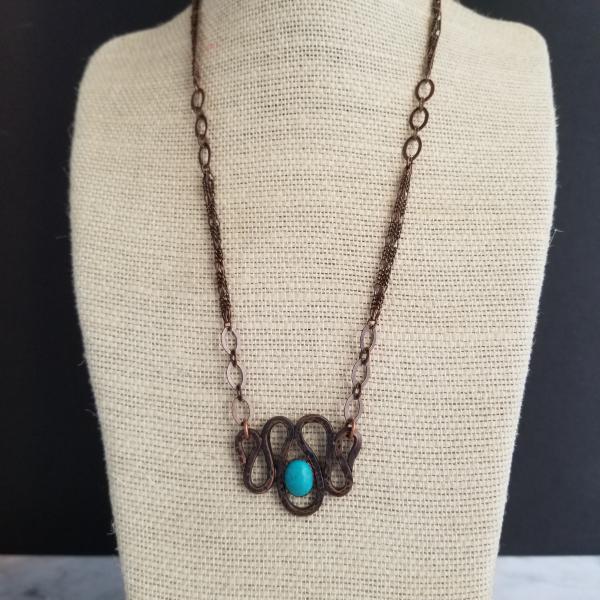 "The Tawny" Copper Patina Necklace picture