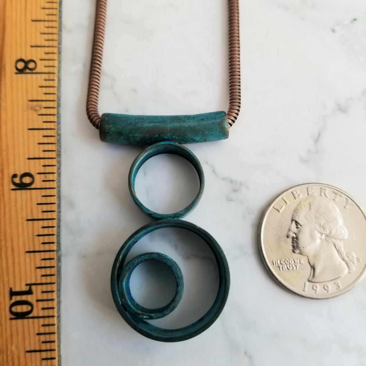 "Halcyon" Copper Patina Pendant picture