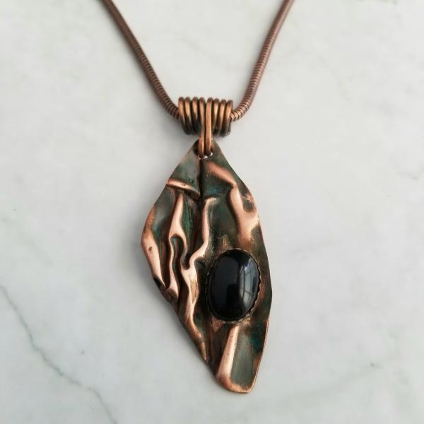 "The Delta" Copper Patina Pendant picture