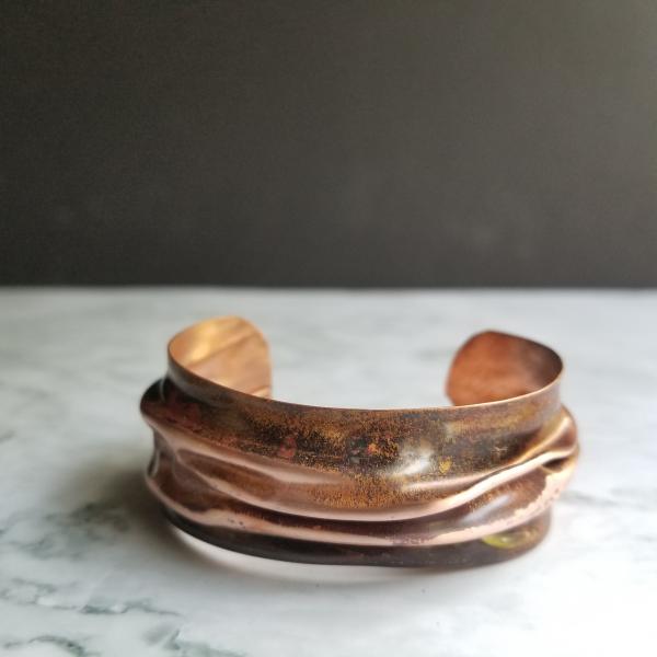 "The Oak" Copper Patina Cuff picture