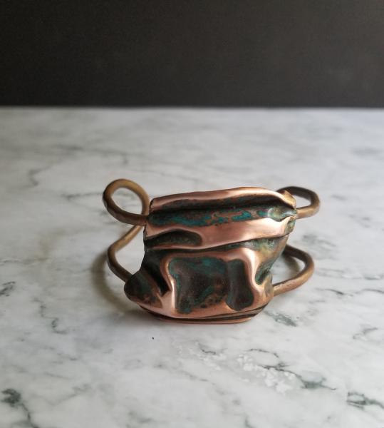 "The Country Lake Pond" Copper Patina Cuff picture